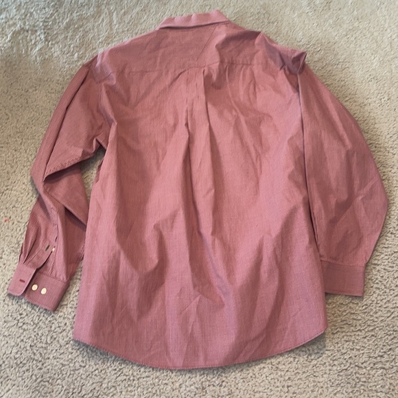 Tommy Hilfiger Men's Check Button Down Size 16 1/2 34-35 Red TLC - Picture 9 of 12